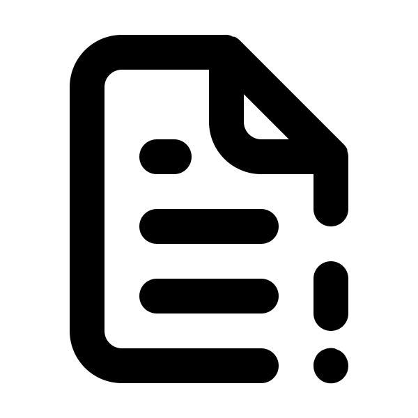 File Exclamation Alt