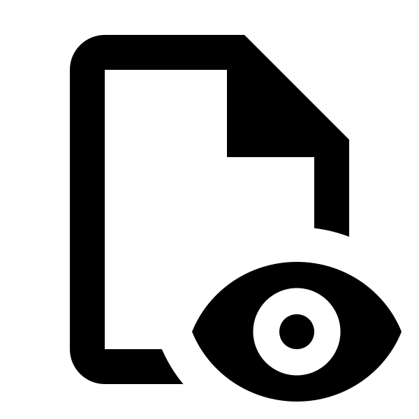 File Eye Outline