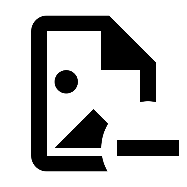 File Image Minus Outline