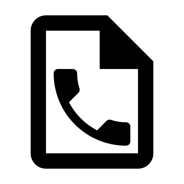 File Phone Outline