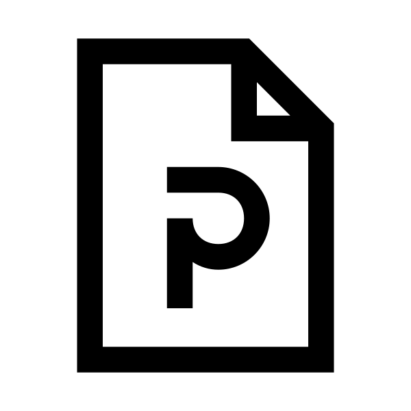 File Powerpoint Solid