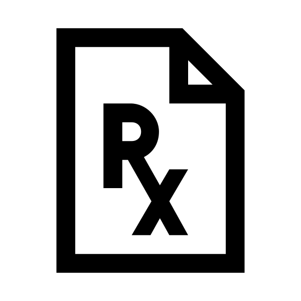 File Prescription Solid Vector