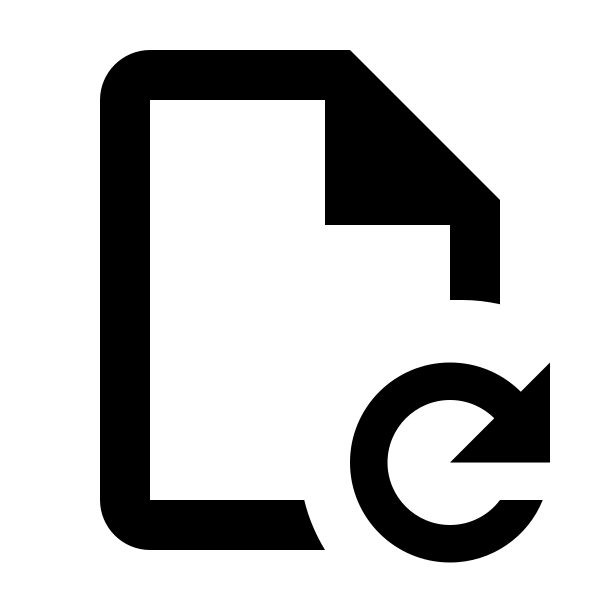 File Refresh Outline