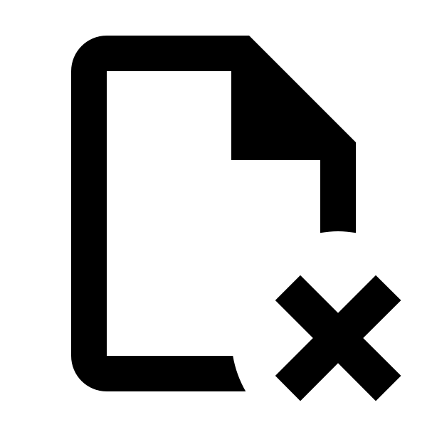 File Remove Outline