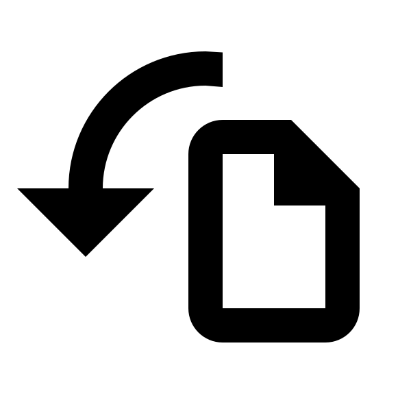 File Rotate Left Outline