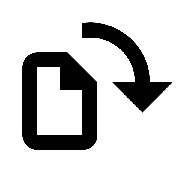 File Rotate Right Outline