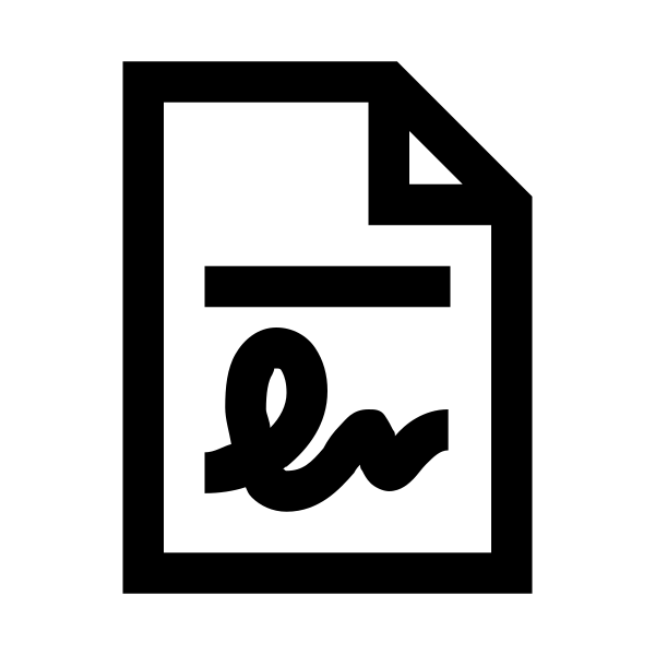 File Signature Solid Vector