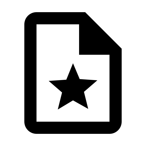 File Star Outline