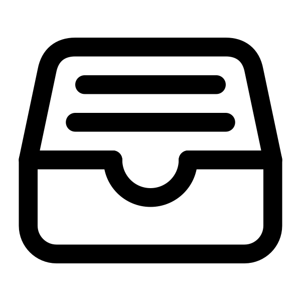 File Tray Full Outline