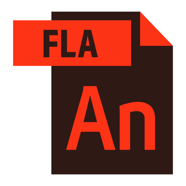 File Type Light Fla Vector