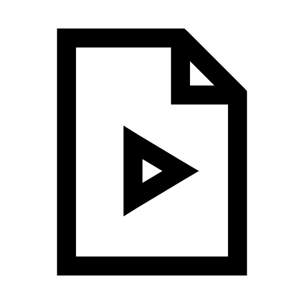 File Video Solid Vector
