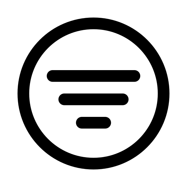 Filter Circle Outline