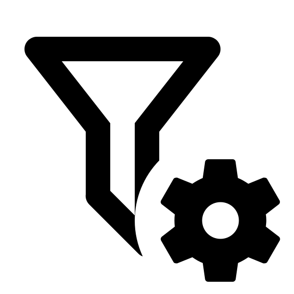 Filter Cog Outline