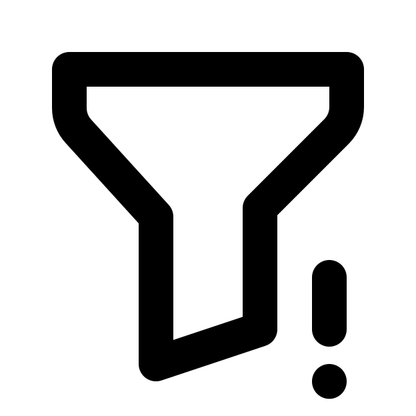 Filter Exclamation