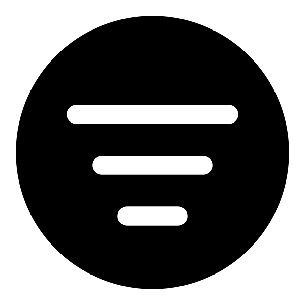 Filter List Circle Vector