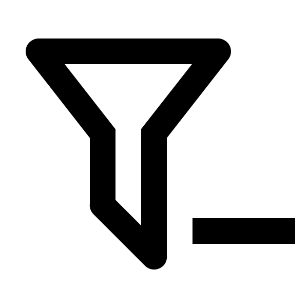 Filter Minus Outline