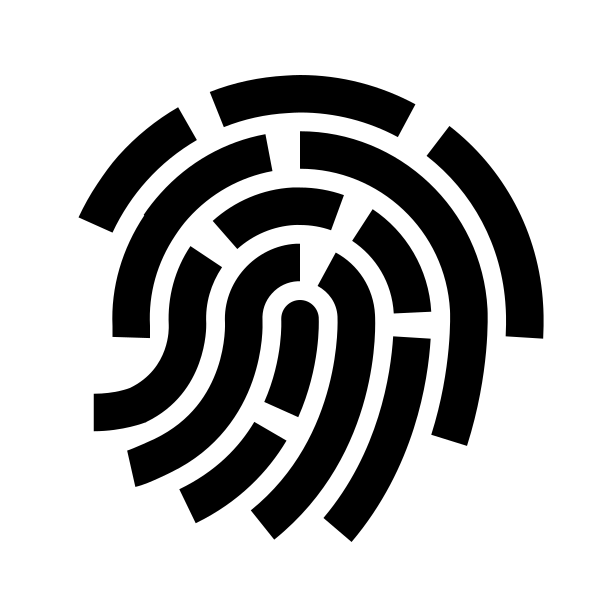 Fingerprint Solid Vector