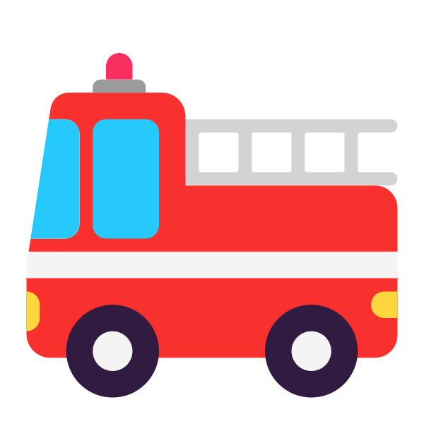 Fire Engine Flat Vector