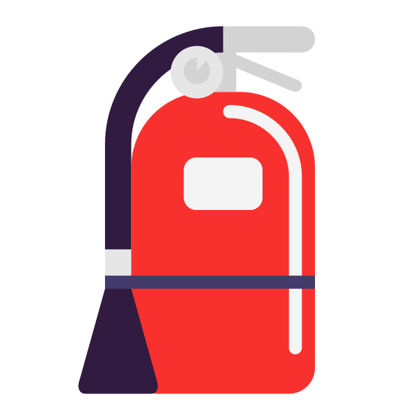 Fire Extinguisher Flat Vector