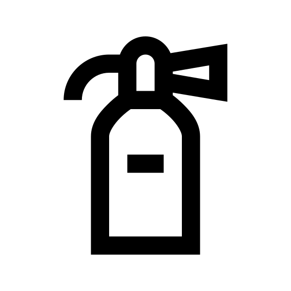Fire Extinguisher Solid Vector