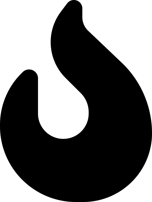 Fire Flame Curved