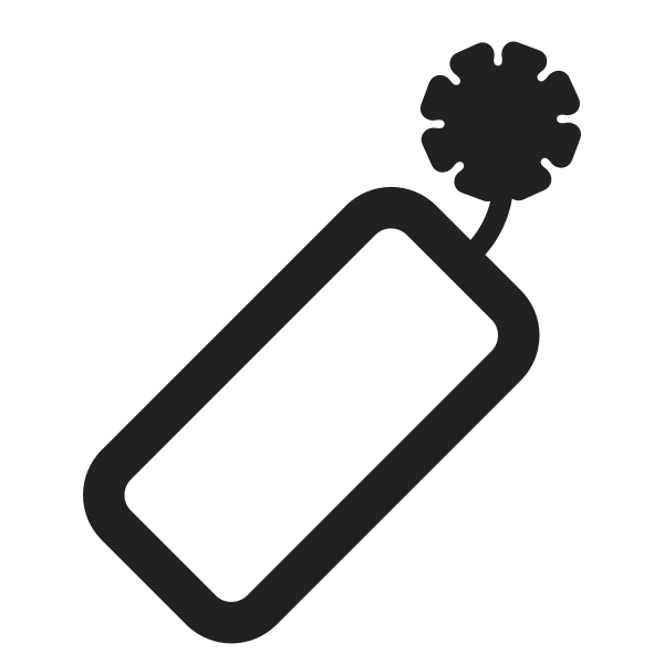 Firecracker High Contrast Vector