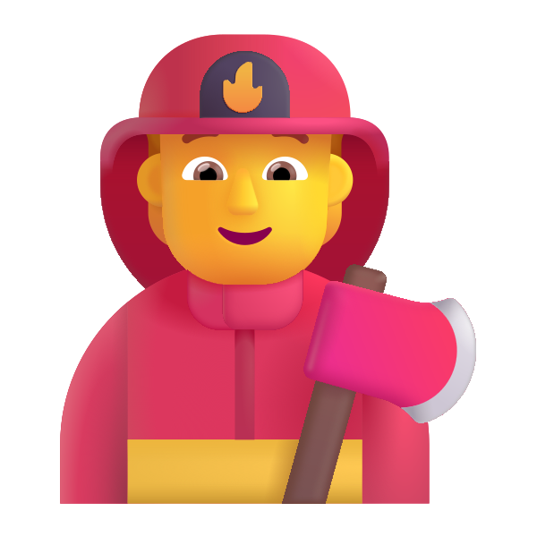 Firefighter Color Default Vector
