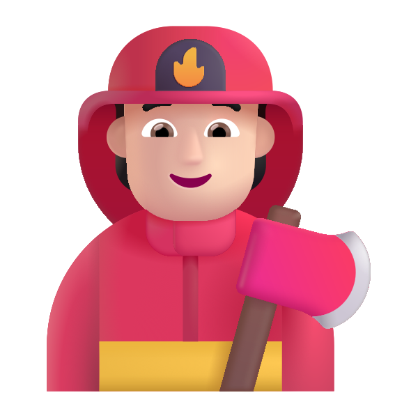 Firefighter Color Light Vector