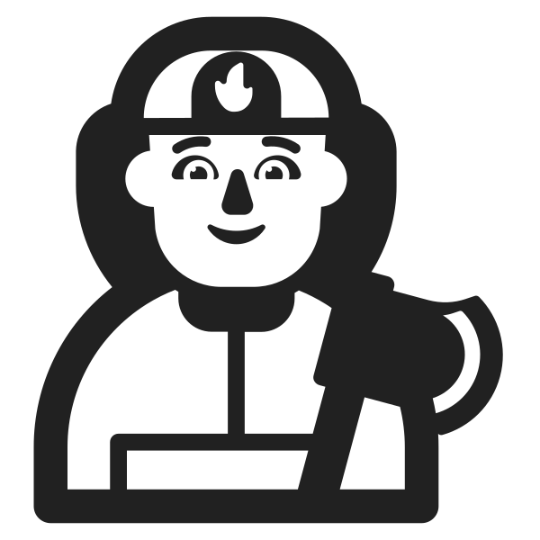 Firefighter High Contrast Default Vector