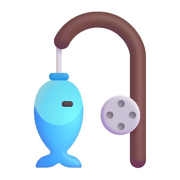 Fishing Pole Color Vector