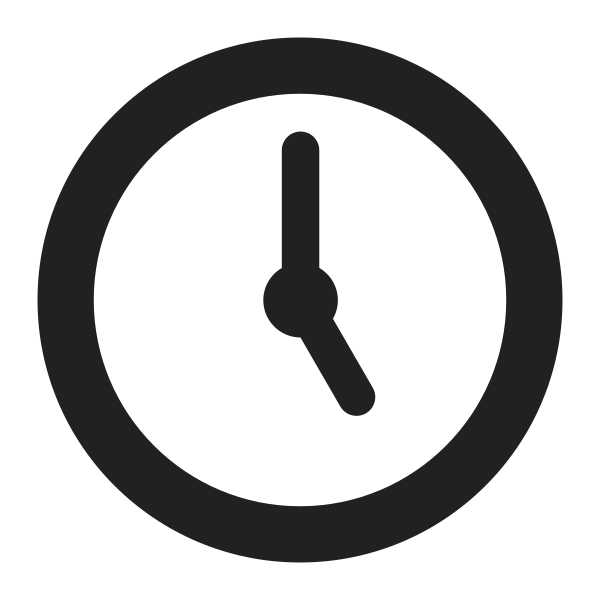 Five Oclock High Contrast Vector