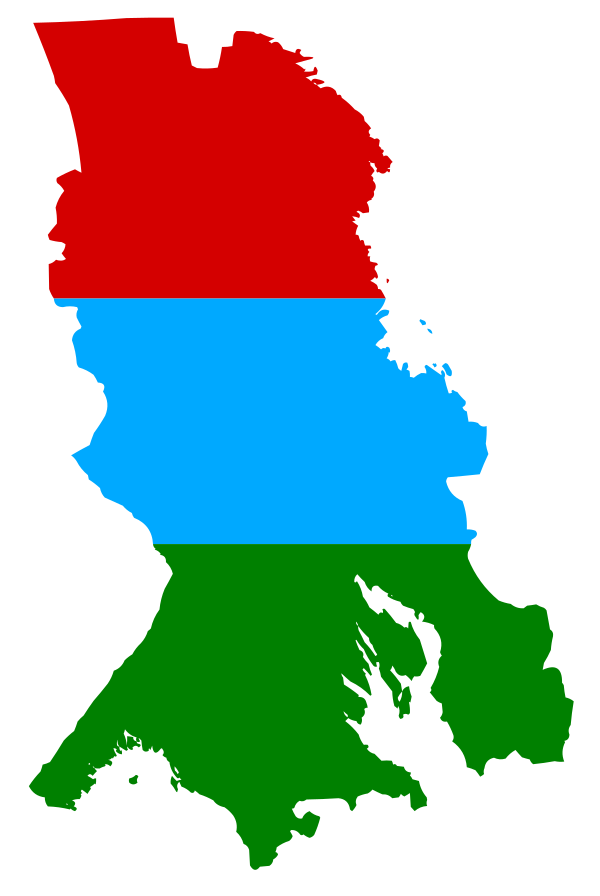 Flag Map Of The Republic Of Karelia