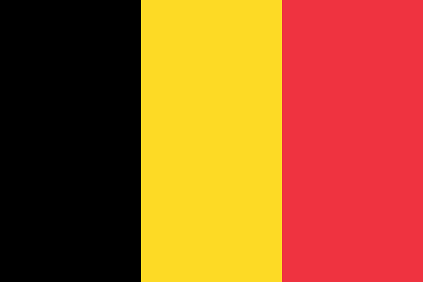 Flag Of Belgium (civil) Vector