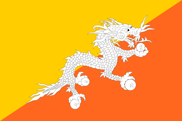 Flag Of Bhutan