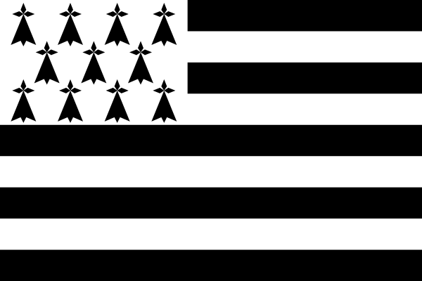 Flag Of Brittany (Gwenn Ha Du)