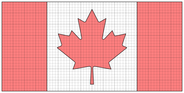 Flag Of Canada (construction Sheet)