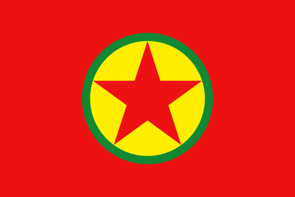 Flag Of Kurdistan Workers' Party Vector