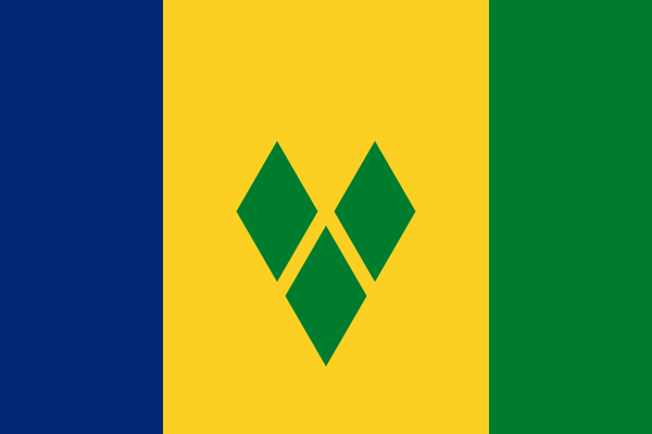 Flag Of Saint Vincent And The Grenadines Vector