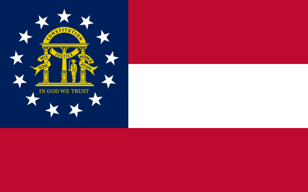 Flag Of The State Of Georgia