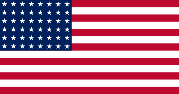 Flag Of The United States (1912 1959) Vector