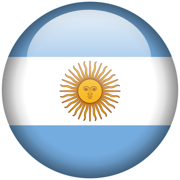 Flag Orb Argentina