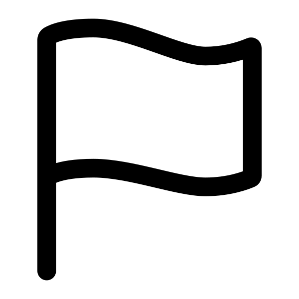 Flag Outline