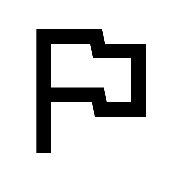 Flag Outline