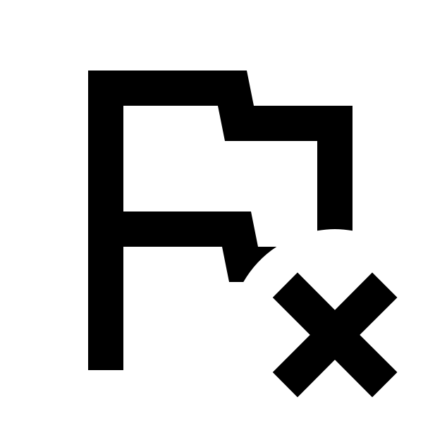 Flag Remove Outline