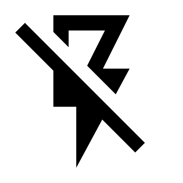 Flash Off Outline