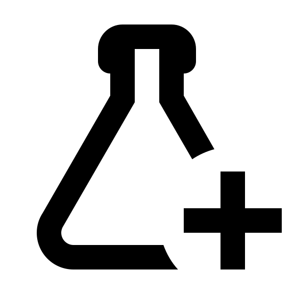 Flask Empty Plus Outline