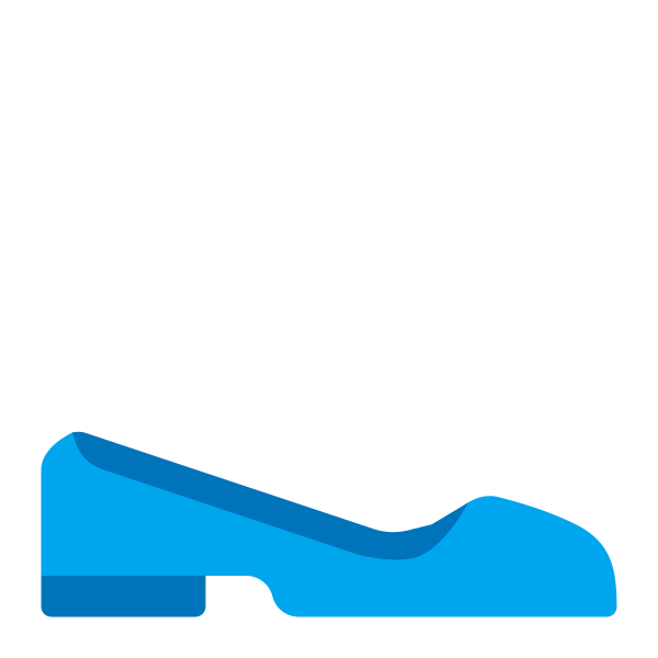 Flat Shoe Flat Vector