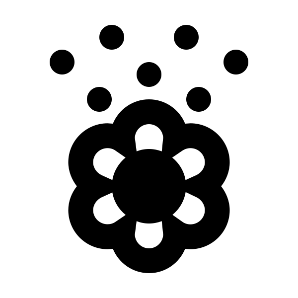Flower Pollen Outline