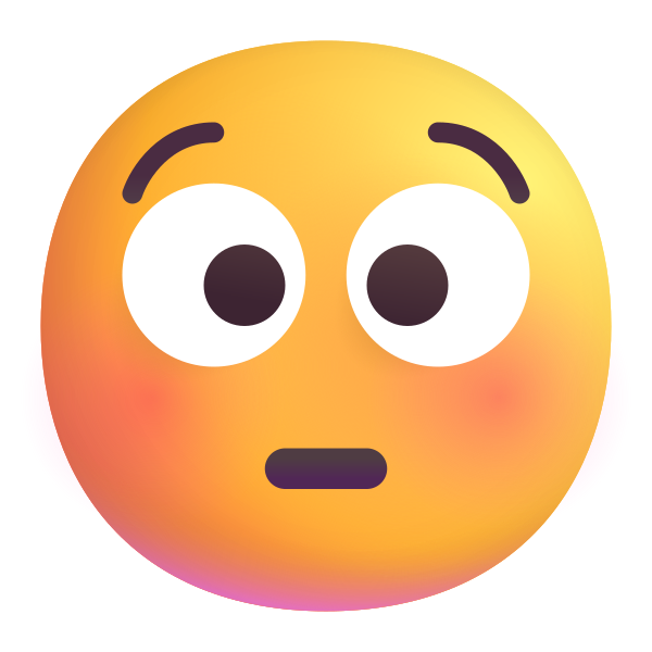 Flushed Face Color Vector