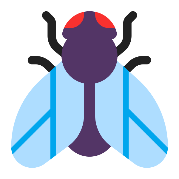 Fly Flat Vector